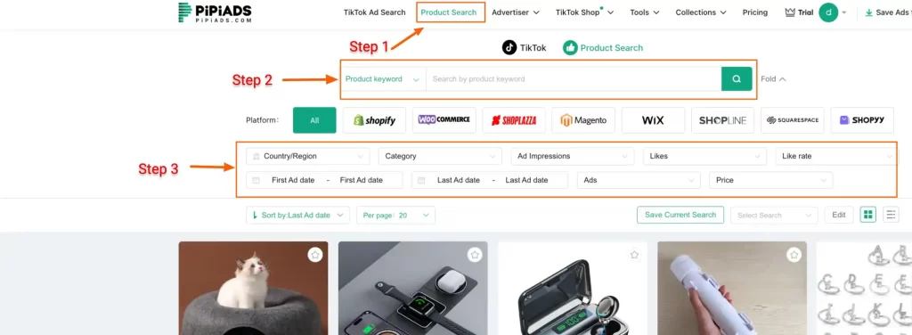 Hou to Use PiPiADS and Product Research